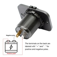 12V 24V 36W Carga rápida Toma de corriente USB dual Aluminio QC 3,0 Cargador de coche con voltímetro