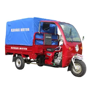 Kavaki 3 Wheel Motorcycle Scooter Trike Petrol Type Motorcycle Cabin Cargo Tricycle Motorcycle