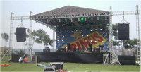 Sistema de Sonido Profesional Completo para Escenarios, Iluminación de Audio y Video, Estructura de Iluminación, Pantalla LED, Sistema de Sonido Line Array
