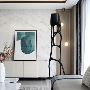Nordic Modern Tree <b>Branch</b> Resin Floor Lamp Led Light Source Black Creative Living Room Art Decorative <b>Lighting</b> Fixture - Product Image 4