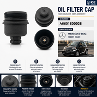 Tapa de Filtro de Aceite de Motor de Primera Calidad para Mercedes-Benz Smart Coupé OE A6601800038, Piezas de Repuesto de Alto Rendimiento