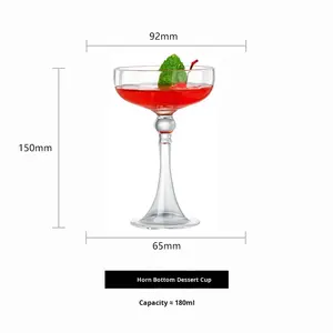 180 мл креативный дизайн, французская классическая хрустальная стеклянная прозрачная Коктейльная башня для мартини - Product Image 6