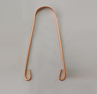 Nettoyeur de langue en cuivre en gros, gratte-langue en U écologique personnalisé, outil buccal OEM imprimé au laser pour usage domestique