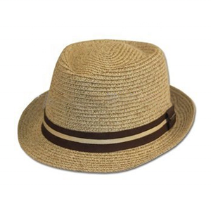 Chapeau de plage d'été <span class=keywords><strong>2022</strong></span>, casquette de Jazz pour femmes, bord court, Trilby <span class=keywords><strong>Panama</strong></span>, chapeau de paille Fedora - Product Image 1