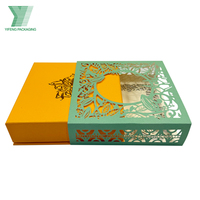 Caja de Regalo de Chocolate de Lujo Hecha a Mano con Materiales Reciclados Ecológicos, Caja de Chocolate Personalizada de 9 Compartimentos para las Fiestas