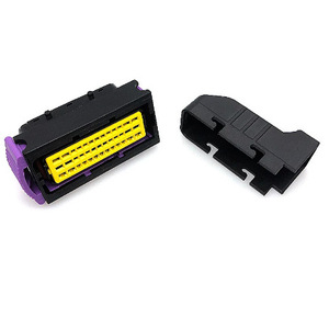 ขั้วต่ออัตโนมัติ 39 พิน ECU PCB ปลั๊กพลาสติกสีดำและสีม่วง ตัวผู้และตัวเมีย สำหรับรถยนต์ DT04 3P P007 - Product Image 3