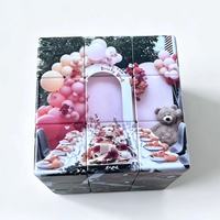 Kubus Kecepatan Personalisasi Beckon ABS 5.7cm Cetak UV MOQ Rendah Pengiriman Cepat untuk Promosi Merek Acara Souvenir