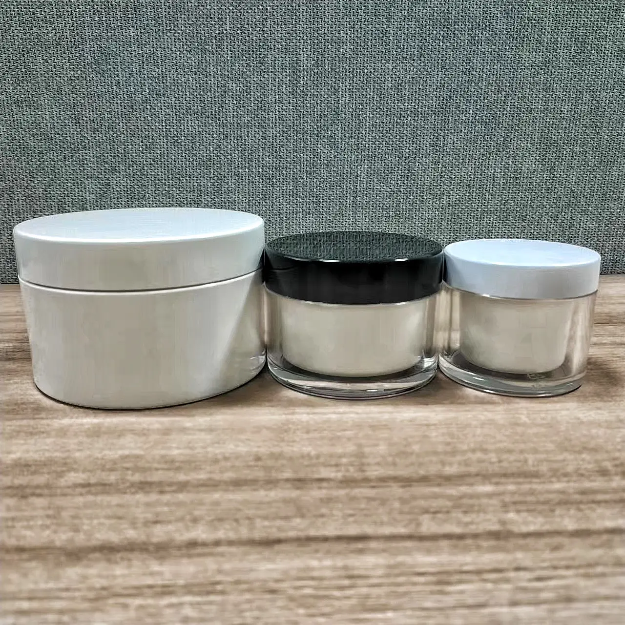 실린더 둥근 두 배 벽 크림 콘테이너 skincare를 위한 다시 채울 수 있는 50g100g240g 아크릴 화장용 단지