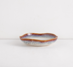 Service de vaisselle en céramique à glaçure réactive, assiettes à bords irréguliers, bols, mugs, vaisselle rustique, écologique, durable, vente en gros - Product Image 3