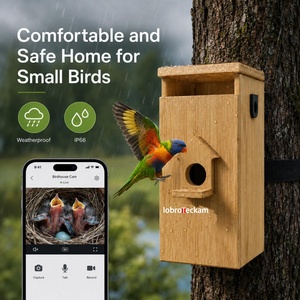 Cámara para Nido de Pájaros con WiFi y Energía Solar, 4MP, para Exteriores, con 3 Tamaños de Entrada Intercambiables, Visión Nocturna Invisible de 940nm - Product Image 3