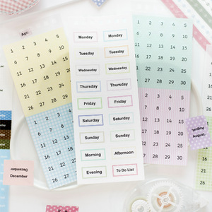30 Stickers Per Pack Slow-Pace Journaling Series Korean-Style Instagram-Inspired DIY Journaling Decorations and <strong>Backgrounds</strong> - Product Image 3