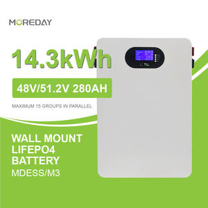 بطارية تخزين طاقة شمسية منزلية 14.3 كيلوواط ساعة مثبتة على الحائط 280 أمبير ساعة ليثيوم فوسفات الحديد - Product Image 1