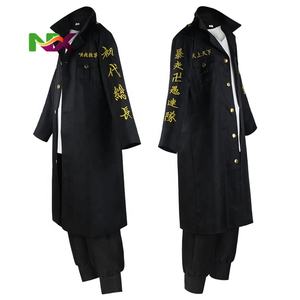 Costume de cosplay d'anime de Tokyo, Mikey Sano, Manjiro, Chifuyu, Baji <span class=keywords><strong>Ken</strong></span>, <span class=keywords><strong>Ryuguji</strong></span>, broderie, uniforme du gang de Tokyo Manji, vêtements d'anime - Product Image 1