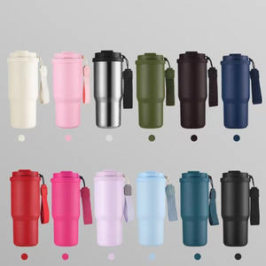 अनुकूलित 25 औंस/750 मिलीलीटर डबल दीवार वैक्यूम इन्सुलेट इन्सुलेटेड थर्मोस टंबलर स्टेनलेस स्टील यात्रा मग 1 पीने के फ्लिप ढक्कन के साथ - Product Image 4