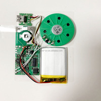 8MB MP3 WAV USB Descargable DIY Tarjetas de audio Programable Talk Chip Módulo de sonido musical Botón de control Caja de batería AA + Regalo