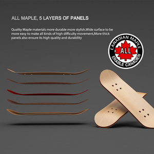 Bán buôn 100*30mm 5 ply gỗ maple Fingerboard boong tùy chỉnh OEM ngón tay ván trượt sàn - Product Image 2