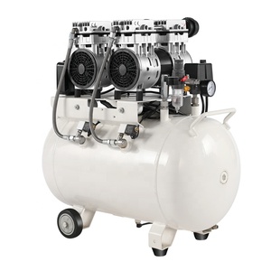 Compresseur de séchage 2HP de haute qualité 50L ensemble de pompe à pression d'air sans huile de <span class=keywords><strong>fauteuil</strong></span> dentaire nouveau compresseur 2HP sans huile de moteur 2HP - Product Image 2
