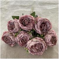 Plante artificielle pistil pour fleurs artificielles en pot bleu une couleur pour événement fausses fleurs décoration pour les mariages