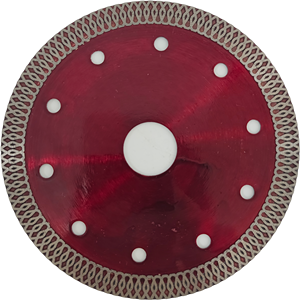 Lame diamantée industrielle de 4 pouces (20*22,23 mm) Processus de pressage à chaud OEM Lame de scie turbo à mailles personnalisable avec revêtement en titane pour la porcelaine - Product Image 5