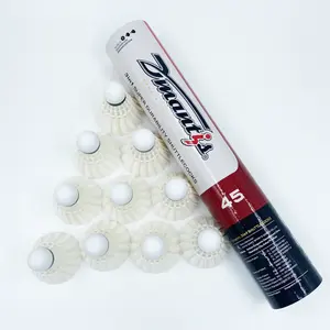 Dmantis marka D45 en dayanıklı kaz doğal tüy 3in1 hibrid Badminton raketle uluslararası için