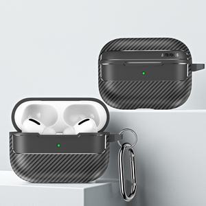 Funda protectora de fibra de carbono de alta calidad para <span class=keywords><strong>Airpods</strong></span> Pro <span class=keywords><strong>3</strong></span>, funda protectora de fibra de carbono TPU a prueba de golpes para Airpods4 - Product Image 1