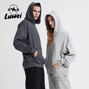 Custom Streetwear Plain Blank Oversized <b>Mens</b> <b>Hoodies</b> and Sweatshirts 100% Cotton Heavyweight Fleece Puff Printing Unisex <b>Hoodies</b> - Product Image 4