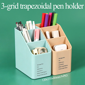 SUNSHING Three-Layer Spinning Cosmetics <b>Holders</b> Multi Grids Ladder Pencil <b>Holder</b> Organizer Cup for Home School Office Needs - Product Image 1