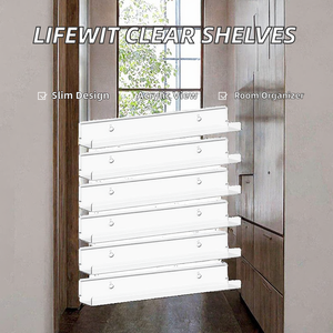 Estantes Flotantes Estrechos Lifewit, Paquete de 6, Organizador de Pared Acrílico para Discos de Vinilo, Esmalte de Uñas, Maquillaje, Fácil de Limpiar - Product Image 2