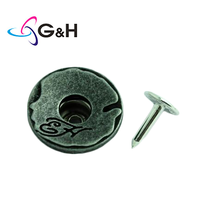 Boutons et rivets en jean de haute qualité avec logo personnalisé faisant la machine Accessoire amovible Bouton en laiton en jean pour jean