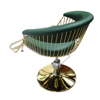 Chaise de qualité supérieure, équipement de coiffure antique, chaises de salon de coiffure vertes, pompe hydraulique réglable, chaises de barbier robustes