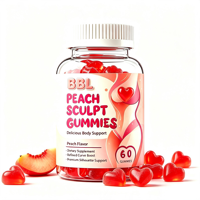 Bonbons Gommeux à la Maca pour Femmes, Amélioration des Hanches et des Fesses, Sans Gluten, pour une Silhouette Plus Volumineuse, Raffermie et Remodelée, 60 Gommes en Bouteille