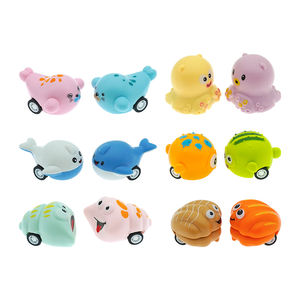 Animales de dibujos animados <span class=keywords><strong>6</strong></span> Modelo Pull Back Push Friction coche ballena sello pulpo Concha perla mejillón Globefish para Cápsula de 50 mm - Product Image 6