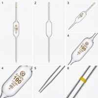 Pipette volumétrique de classe A 100 ml 20 ml 15 ml 5 ml en verre borosilicaté, pipette de transfert à bulbe, fournitures de verrerie de laboratoire de chimie