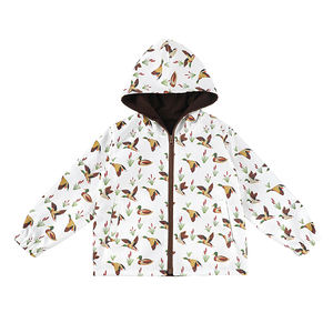 เสื้อแจ็กเก็ตกันน้ำสำหรับเด็ก, เสื้อโค้ทมีฮู้ดสำหรับเด็กผ้าสักหลาดมีซิปสำหรับฤดูหนาว - Product Image 3