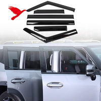 Pare-soleil de fenêtre extérieur pour Chery Jetour T2 Travellar 2023 2024 2025, déflecteur de vent, protection contre le soleil et la pluie, déflecteurs, couvre-fenêtre