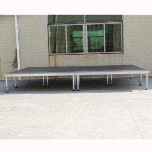 Scène de concert extérieure modulaire portable et légère avec montage facile, plateforme en aluminium réglable et surface antidérapante - Product Image 3