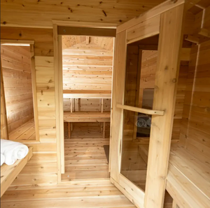 غرفة ساونا محمولة بتصميم عصري للعلاج بالأشعة تحت الحمراء الجافة والرطبة لشخصين مع العلاج بالضوء الأحمر والبخار - Product Image 6