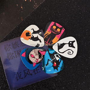 5 Stuks/set Spot Verkoop Celluloid Gitaar Plectrums 1.2Mm Grappige Kat Stijl Kleurendruk Groothandel Gitaar Pick Met Logo Custom - Product Image 2