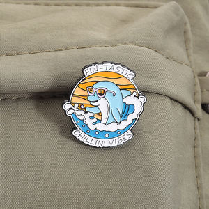 Pin <span class=keywords><strong>de</strong></span> Esmalte con Frase Divertida 'Mentally I Am Here', Broche <span class=keywords><strong>de</strong></span> Playa con Delfín Tropical, Insignia <span class=keywords><strong>de</strong></span> Solapa, Joyería, Regalo, Venta al por Mayor - Product Image 3