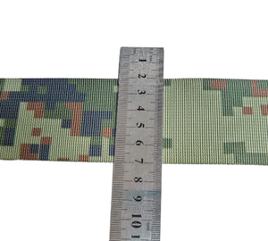 Vente flash : <span class=keywords><strong>sangle</strong></span> en polyester camouflage à chevrons élastique de 25 mm et 50 mm pour sac, vêtements d'entraînement - Product Image 3