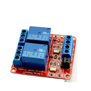 Smart Bes ~ 2-way relay module MCU development board electronic accessories with protection relay 12V two way relay module