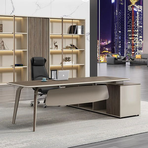 Mới nhất nội thất văn phòng sang trọng Ông Chủ quản lý điều hành Bàn tôi hình đơn giản Thiết kế bàn văn phòng - Product Image 1