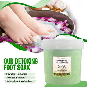 Gelée hydratante pour pédicure Salon Multi Smell Spa Pies, soin des pieds, boîte de soins pour pédicure, comprimés de spa pour les pieds, papaye, thé vert - Product Image 4