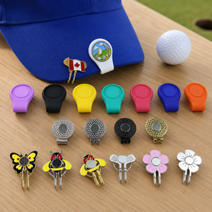 Support magnétique personnalisé pour marqueur de balle de golf, accessoire de casquette, logo personnalisé, cadeau de golf OEM, fabricant d'usine - Product Image 1