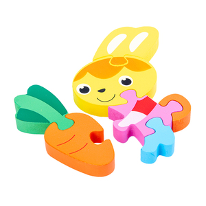 Giocattoli educativi di apprendimento precoce del bambino di vendita diretta del produttore dei giocattoli di puzzle 3D del fumetto di legno all'ingrosso <span class=keywords><strong>Montessori</strong></span> - Product Image 6