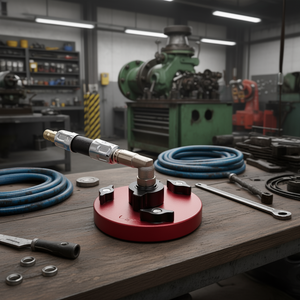 อะแดปเตอร์เครื่องมือไฮดรอลิก 2847 N1 ฐานสีแดง พร้อมข้อต่อแบบเชื่อมต่อเร็วสำหรับระบบไฮดรอลิก - Product Image 3