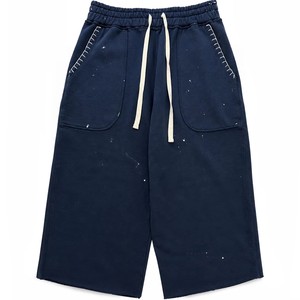 Custom Wholesale <b>Mens</b> Jogger <b>Shorts</b> Streetwear Soft Cotton Terry Sweat <b>Long</b> Sweat 3/4 Baggy <b>Shorts</b> - Product Image 3