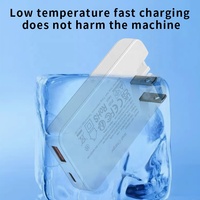 HNT Ultrathin 65W PD USB C Wall Charger Dual Port Fast Charging Adapter untuk Laptop Ponsel iPhone 17 16 Type C USB a Travel Kit