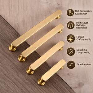 Solid Brass Cabinet Pull <b>Handle</b> Modern Nordic Drawer <b>Handle</b> Kitchen Wardrobe <b>Cupboard</b> Furniture Hardware - Product Image 4