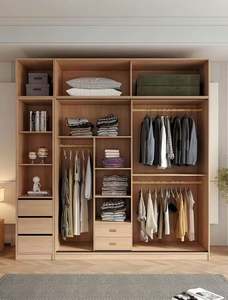 ตู้เสื้อผ้าแบบผลัก-ดึง ทำจากไม้เนื้อแข็งแท้ สไตล์จีนโบราณ ใช้งานได้จริง - Product Image 6